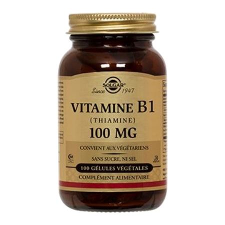 Solgar vitamine b 1 100 mg, 100 gélules