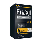 ETIAXIL - Déodorant Détranspirant - Traitement Transpiration Excessive - Aisselles - HOMME - Peaux Sensibles - 15 ml