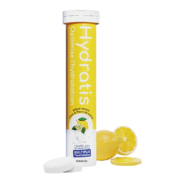 Hydratis Pastilles de Réhydratation Goût Citron & Fleurs de Sureau, 20 pastilles effervescentes