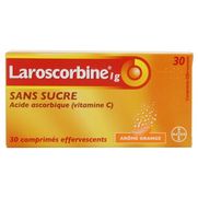 Laroscorbine sans sucre 1 g, 30 comprimés effervescents