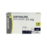 Sertraline biogaran 25 mg, 7 gélules