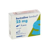 Sertraline sandoz 25 mg, 7 gélules