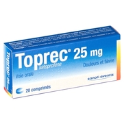 Toprec 25 mg, 20 comprimés