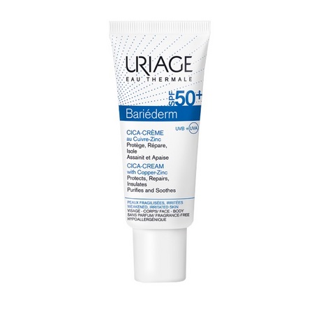 Uriage Bariéderm Cica Crème au Cuivre Zinc SPF50+, 40ml