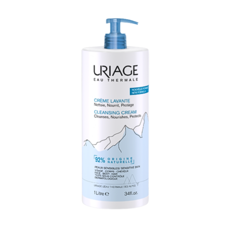 Uriage Crème Lavante - Visage, Corps, Cheveux - 1L