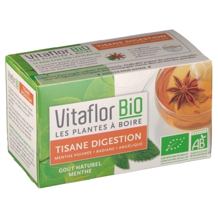 Vitaflor bio tisane digestion sachet, x 18